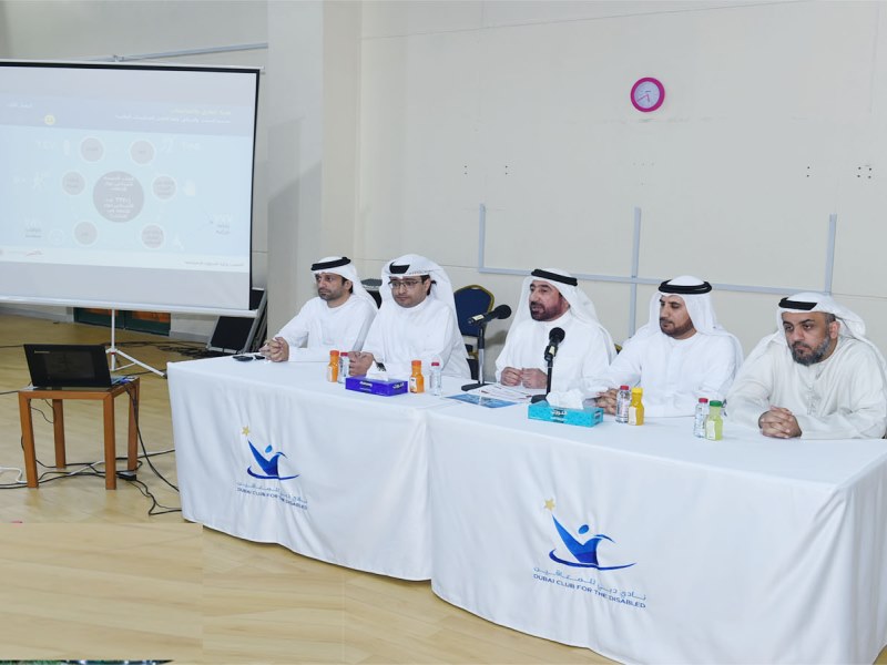RTA gallery item of RTA highlights its disabled only services at Dubai Club for the disabled, considers proposals 