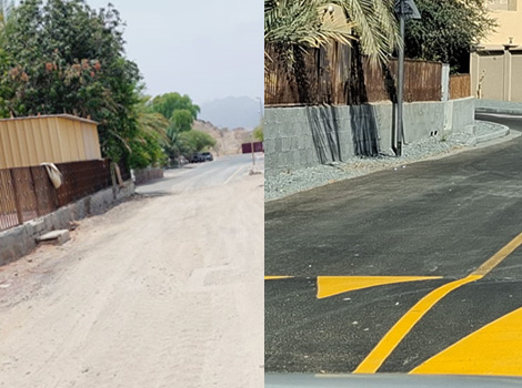 Implementing Internal Road in Margham and lihbab and al Lisaili and Hatta